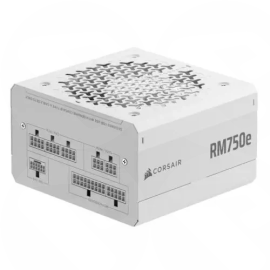 Corsair 750W RMe Series RM750e PSU, Fully Modular, Low-Noise, Cybenetics Gold, Zero RPM Mode, ATX 3.1, PCIe 5.1, White