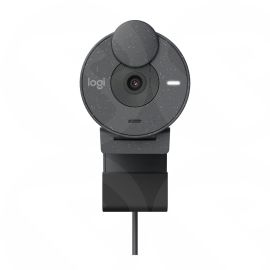 Logitech BRIO 305 1080p 2MP Webcam, USB-C, Light Correction, Privacy Shutter, Noise-Reducing Mic, Graphite