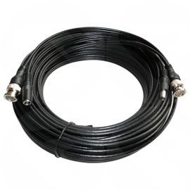 20m RG59 + Power Shotgun BNC Cable, 2Core 0.3mm CU CCA Braid C-BNC-20M-A