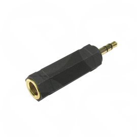 Audio Stereo Jack 3.5mm Male Plug to 6.35mm Female Socket
