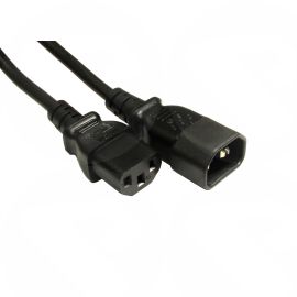 Mains POWER EXTENSION IEC(C13) (kettle PLUG) TO IEC C14 CABLE 1.8m RB-301