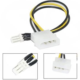  3-Pin Fan Connection to 4-Pin Molex Cable PCC-4P-3PADAP