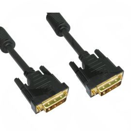 DVI-D DUAL LINK CABLE 5M all pin connect+Ferrites-Male to Male Gold Cable (CDL-DV205)
