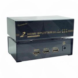 LMS Data 2-Port HDMI Splitter V1.4 for 4K Ultra -HD HDMI TV's USB Powered C-HDMI-SP-2-E