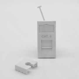 LMS Data - Low Profile CAT6e RJ45 Module (w/Flip Name Plate) MODC6E / UT-89990C6