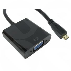Newlink Micro HDMI (Type D ) to VGA Convertor with  Audio Cable (3.5mm Stereo)  