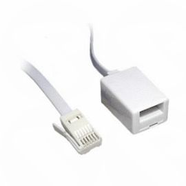 2Mtrs TELEPHONE EXTENSION CABLE 6 way  RJ11(BT Male to BT Female)  88BT-002