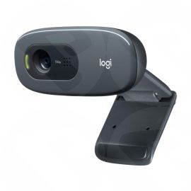 Logitech C270 Webcam, 3.0MP, HD 720p, Mic, HD Video Calling, Auto light correction