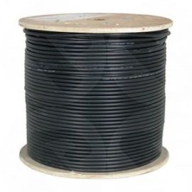CAT6E Solid Copper External Black Cable 305M Drum