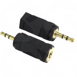 2.5mm AUDIO STEREO Male to 3.5MM Female. Male JACK-FEMALE ADAPTOR 3-2M3F-ADAPT