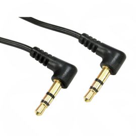 2M 3.5mm Stereo AngledMale to Male ( Plug to Plug ), Gold Connectors.  2TSRR-02