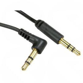 3M Audio 3.5mm Stereo Cable - straight to right angled Audio Cable - 2TSRS-03
