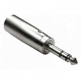 6.35MM STEREO MALE TO XLR MALE ADAPTER - GOLD PINS