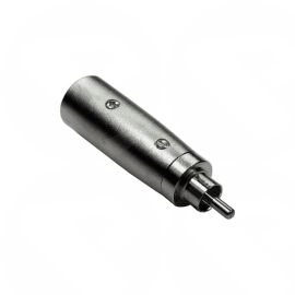 RCA MALE TO XLR MALE ADAPTER, GOLD PINS