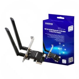 Addon Wifi 6e AX3000 Bluetooth 5.2 MU-MIMO Tri Band PCI-E Adapter