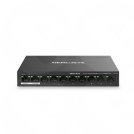 Mercusys (MS110P) 10-Port 10/100Mbps Desktop Switch with 8-Port PoE+, Metal Case