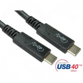1M CERTIFIED USB4 Gen 3x2 40Gbps CABLE+PVC 40Gbps 100W 5AMP  USB4-4100