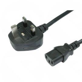3M  5Amp  Fused  UK Power Cable, Kettle Lead, Moulded Plug,  RB-303
