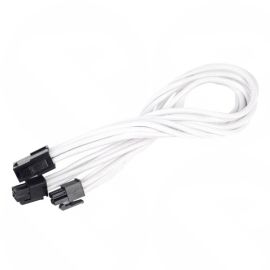 Silverstone EPS 8Pin-EPS/ATX 4+4Pin White Sleeved Cable 30cm