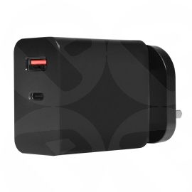 PowerCool 65W Dual Port USB-A & USB-C GaN Fast Laptop Charger