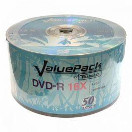 Valuepack by Traxdata 16 Speed DVD-R 50 Pack
