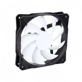120MM 4 Pin PWM Black with White Blade Fan