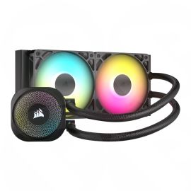 Corsair NAUTILUS 240 RS ARGB Liquid CPU Cooler, RS120 ARGB Magnetic Dome Fans, RGB Pump, Daisy-Chain Connections, Black