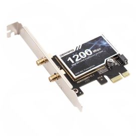 Desktop PC PCI-E WiFi Bluetooth v4.0 Card 1200Mbps Dual Band 867Mbps (5Ghz), 300Mbps (2.4Ghz) Wireless Network & Bluetooth v4.0 Adapter