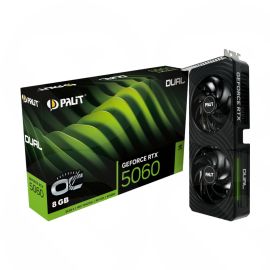Palit RTX5060 DUAL OC, PCIe5, 8GB DDR7, HDMI, 3 DP, 2535MHz Clock, RGB Lighting, Overclocked