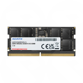 ADATA Standard 32GB, DDR5, 5600MHz (PC5-44800), CL46, 1.1V, ECC, SODIMM Memory