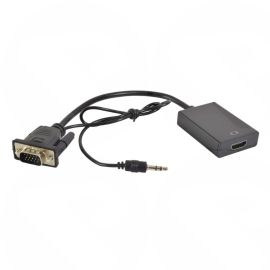 AV Link VGA Port Plug to HDMI Socket with Aux 122.423UK