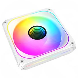 Powercool Breeze 120mm ARGB White 4pin PWM PC Cooling Infinity Reverse Fan