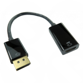 15cm 4K@60Hz DisplayPort Male (Source) To HDMI Female (output Display) Adaptor HDPORT-0054K-CAB