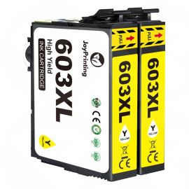 Compatible E-603XL - Yellow Ink for XP-2100, xp-2105, xp-3100, xp-3105, xp-4100, xp-4105, XP-4150, WF-2810DWF, WF-2830DWF, WF-2835DWF, WF-2850DWF, WF-2870DWF, XP-2150, XP-2155, XP-3155, XP-4155, WF-2820DWF, WF-2840DWF, WF-2845DWF Printers