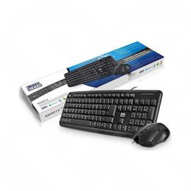Keyboard Multimedia & USB Mouse Set Black (KM9014)