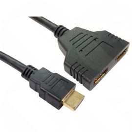 35cm  HDMI Splitter 1 x HDMI Male to 2 x HDMI Female Cable CDLHD-000A