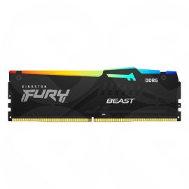 Kingston Fury Beast RGB 64GB Kit (2 x 32GB), DDR5, 6000MHz, CL36, 1.35V, ECC, PMIC, AMD EXPO & Intel XMP 3.0, Black, DIMM Memory