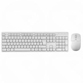 Jedel WS880-W-B Wireless Keyboard & Mouse (White)
