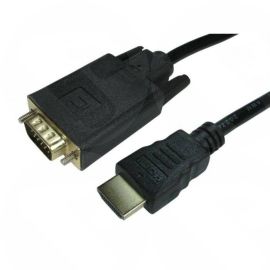 1.8M HDMI Source Male to VGA Display Male Cable Gold