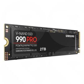 Samsung 2TB 990 PRO M.2 NVMe SSD, M.2 2280, PCIe 4.0, V-NAND, R/W 7450/6900 MB/s, 1400K/1550K IOPS