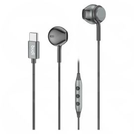 Budi USB Type C Earphones with Mic & Remote (Black)