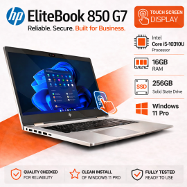 HP Elitebook 850 G7 15.6 inch Touch Screen, i5 10310U, 16GB, 256GB SSD (Second User, vat margin)