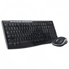 Logitech MK270 Wireless Keyboard and Mouse Desktop Kit, USB, Spill Resistant