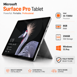 Microsoft 1807 Surface Pro5 Intel i5-7300U, 8GB Ram, 256GB SSD Storage  Windows11Pro
