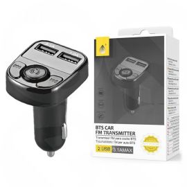 Multifuntion Wireless Car Transmitor Dual USB, LCD, BT, 3.1A, Black (NT7002)