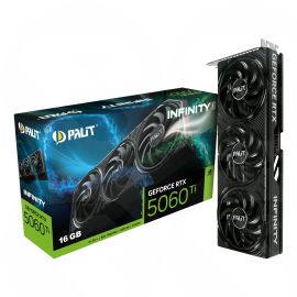 Palit RTX5060 Ti Infinity 3, PCIe5, 16GB DDR7, HDMI, 3 DP, 2572MHz Clock, Compact SFF-Ready