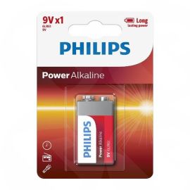 Battery Philips Power Alkaline 9V 6LR61 B1 6LR61P1B/10