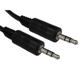 2M Audio Stereo Cable 3.5mm Plug to Plug (Male to Male Black Nickel) Cable 1TT-02