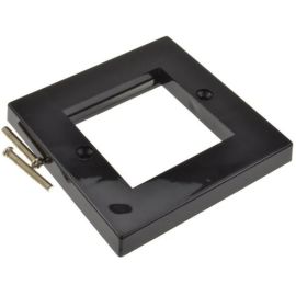 Low Profile Faceplate, UK Type 2 Port (2 Slot) -  Black