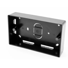 146 x 86 x 32mm- Double Gang Back Box- Surface Mount - Black